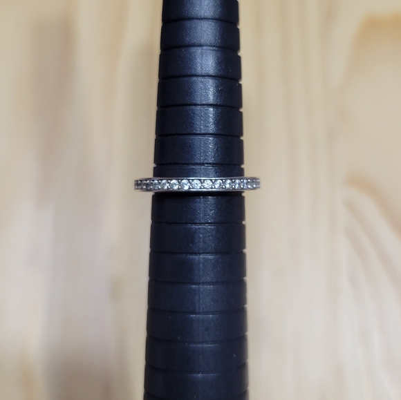 Eternity Silver Stackable Ring GUC - Picture 1 of 10